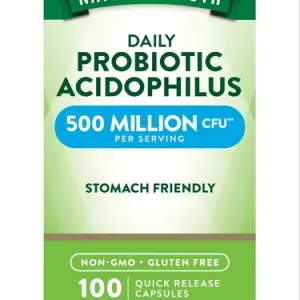 Probiotics Acidophilus 500 Million CFU - 100 Capsules